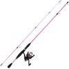 Leisure Sports Fishing Rod and Reel Combo, Spinning Reel Pole, Gear for Bass, Trout Fishing, Pink, Strike Series 892818FUS